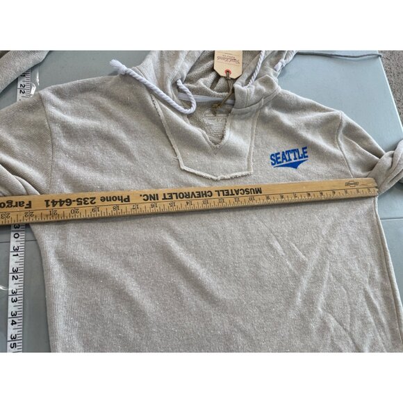 Good Land Supply Co Seattle Hoodie Sweatshirt Mens Medium Liunge Soft Teddy NEW - Picture 6 of 7